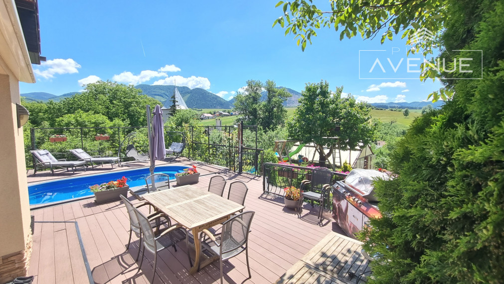 (PREDANÉ!!!) EXKLUZÍVNY 6-izbový rodinný dom s bazénom a veľkým pozemkom – RAJECKÉ TEPLICE – POLUVSIE