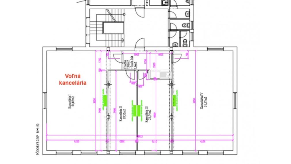 Prenájom-reprezentatívna kancelária v Žiline (54 m²) – 24/7 prístup a špičkové zabezpečenie